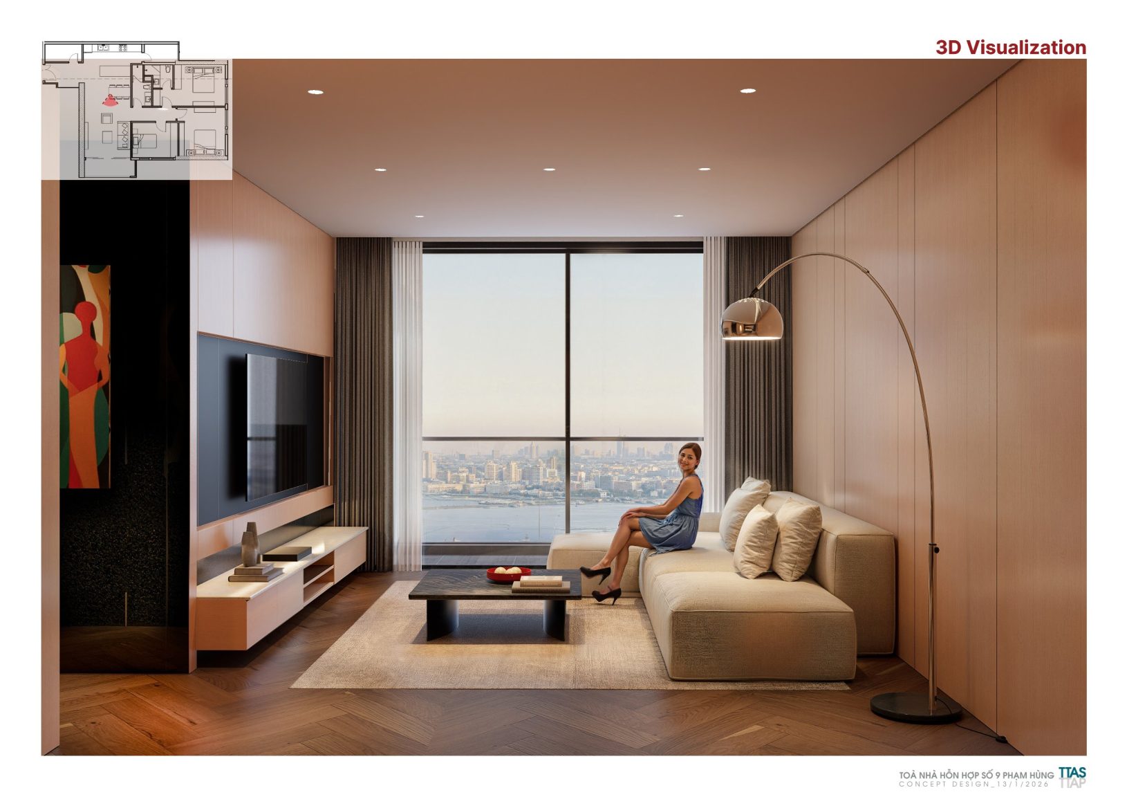 Thiết kế căn hộ Grand Era Phạm Hùng